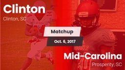 Matchup: Clinton  vs. Mid-Carolina  2017