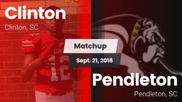 Matchup: Clinton  vs. Pendleton  2018