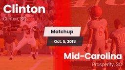 Matchup: Clinton  vs. Mid-Carolina  2018