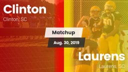 Matchup: Clinton  vs. Laurens  2019