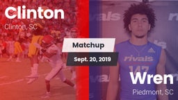 Matchup: Clinton  vs. Wren  2019