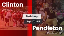 Matchup: Clinton  vs. Pendleton  2019