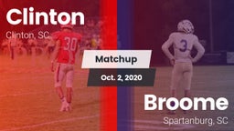 Matchup: Clinton  vs. Broome  2020