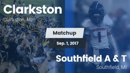 Matchup: Clarkston High vs. Southfield A & T 2017