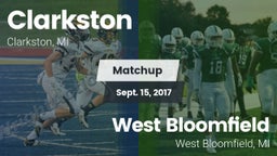 Matchup: Clarkston High vs. West Bloomfield  2017