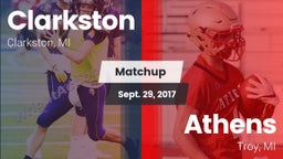 Matchup: Clarkston High vs. Athens  2017
