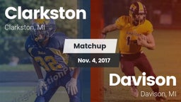 Matchup: Clarkston High vs. Davison  2017