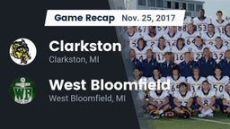Recap: Clarkston  vs. West Bloomfield  2017