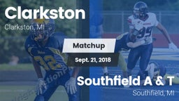 Matchup: Clarkston High vs. Southfield A & T 2018