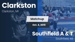 Matchup: Clarkston High vs. Southfield A & T 2019