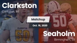 Matchup: Clarkston High vs. Seaholm  2020