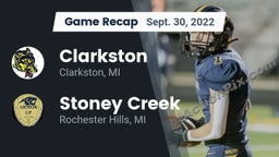 Recap: Clarkston  vs. Stoney Creek  2022