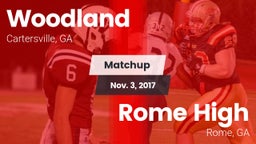 Matchup: Woodland  vs. Rome High 2017