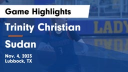 Trinity Christian  vs Sudan  Game Highlights - Nov. 4, 2023