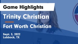 Trinity Christian  vs Fort Worth Christian  Game Highlights - Sept. 3, 2022