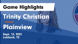 Trinity Christian  vs Plainview  Game Highlights - Sept. 13, 2022