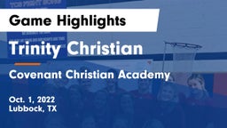 Trinity Christian  vs Covenant Christian Academy Game Highlights - Oct. 1, 2022