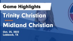 Trinity Christian  vs Midland Christian  Game Highlights - Oct. 25, 2022