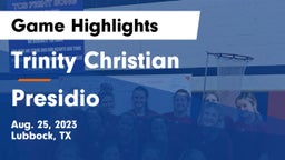 Trinity Christian  vs Presidio  Game Highlights - Aug. 25, 2023