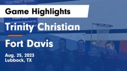 Trinity Christian  vs Fort Davis  Game Highlights - Aug. 25, 2023