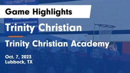 Trinity Christian  vs Trinity Christian Academy Game Highlights - Oct. 7, 2023