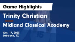Trinity Christian  vs Midland Classical Academy Game Highlights - Oct. 17, 2023