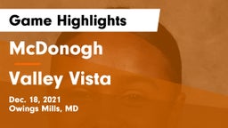 McDonogh  vs Valley Vista  Game Highlights - Dec. 18, 2021