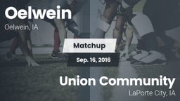 Matchup: Oelwein  vs. Union Community  2016