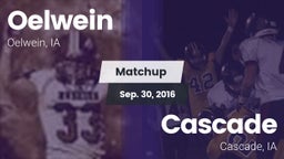 Matchup: Oelwein  vs. Cascade  2016