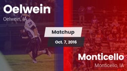 Matchup: Oelwein  vs. Monticello  2016