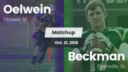 Matchup: Oelwein  vs. Beckman  2016