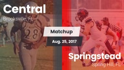 Matchup: Central  vs. Springstead  2017