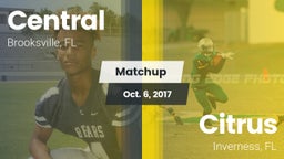 Matchup: Central  vs. Citrus  2017