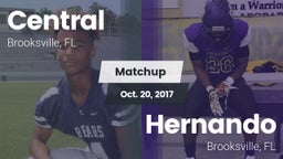 Matchup: Central  vs. Hernando  2017