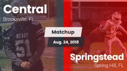 Matchup: Central  vs. Springstead  2018