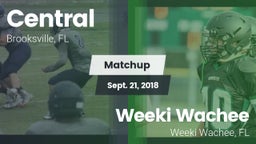 Matchup: Central  vs. Weeki Wachee  2018