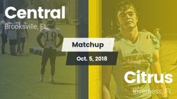 Matchup: Central  vs. Citrus  2018