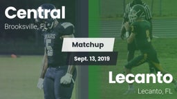 Matchup: Central  vs. Lecanto  2019
