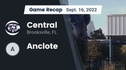 Recap: Central  vs. Anclote  2022