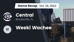 Recap: Central  vs. Weeki Wachee 2022