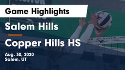 Salem Hills  vs Copper Hills HS Game Highlights - Aug. 30, 2020