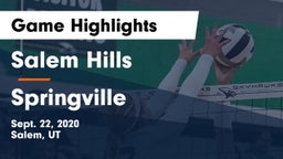 Salem Hills  vs Springville  Game Highlights - Sept. 22, 2020