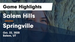 Salem Hills  vs Springville  Game Highlights - Oct. 22, 2020