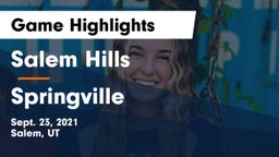 Salem Hills  vs Springville  Game Highlights - Sept. 23, 2021