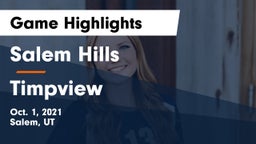 Salem Hills  vs Timpview  Game Highlights - Oct. 1, 2021