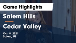 Salem Hills  vs Cedar Valley  Game Highlights - Oct. 8, 2021