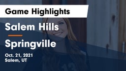 Salem Hills  vs Springville  Game Highlights - Oct. 21, 2021