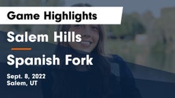 Salem Hills  vs Spanish Fork  Game Highlights - Sept. 8, 2022