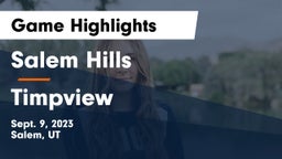 Salem Hills  vs Timpview  Game Highlights - Sept. 9, 2023