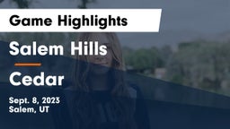 Salem Hills  vs Cedar  Game Highlights - Sept. 8, 2023